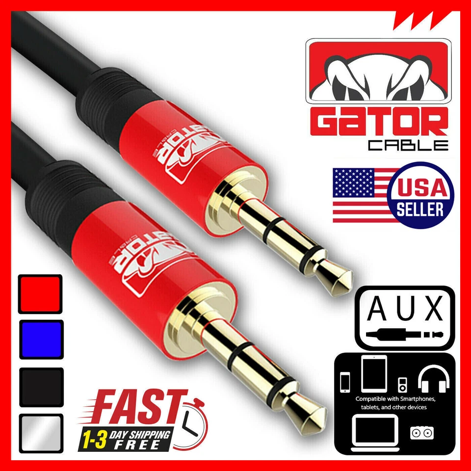 AUX 3.5mm Male to Male Audio Cable For iPhone Samsung LG Android Phone 6FT - Image 3 of 4