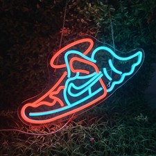 Zapato marca Nike Air Jordan LED letrero de neón 12.6"x13.4" luz para decoración de pared regalo