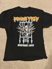Power Trip Band Nightmare Logic Tour Unisex Cotton T-Shirt Full Size UB273