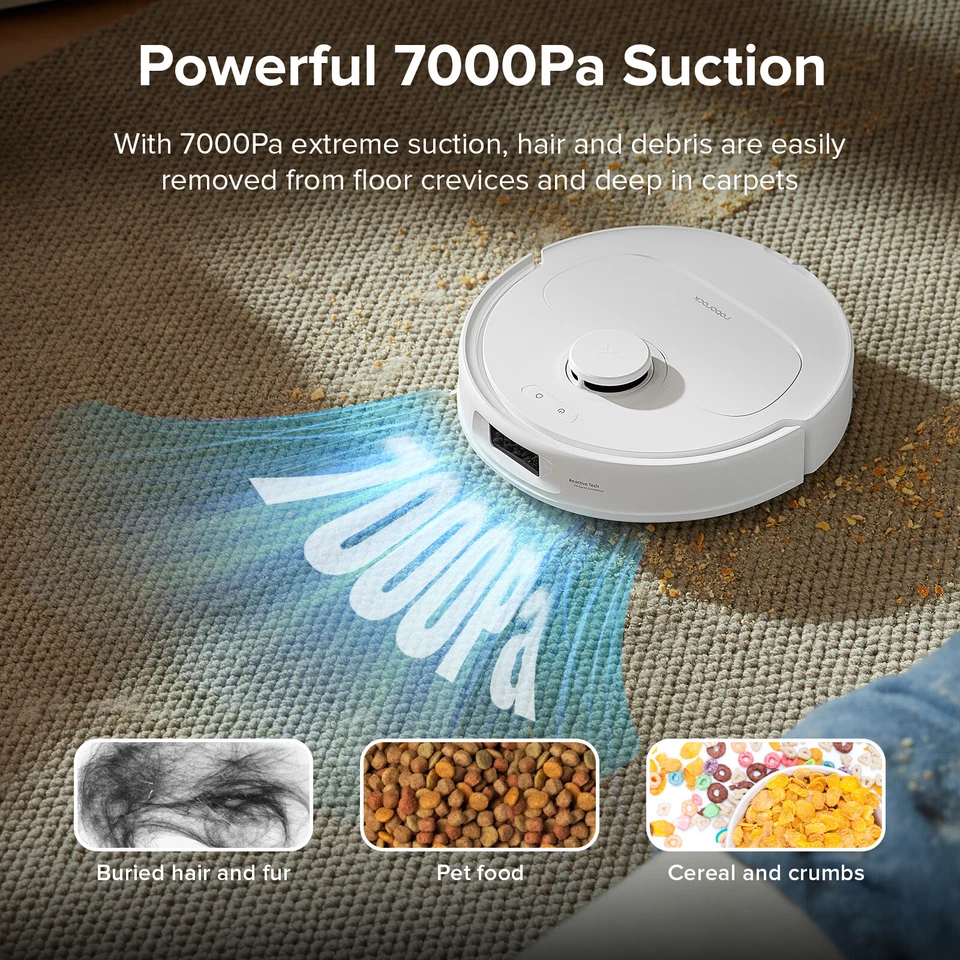 Roborock QRevo S Robot Vacuum,Self-Drying&Washing,7000Pa - Certified Refurbished - Image 4 of 4