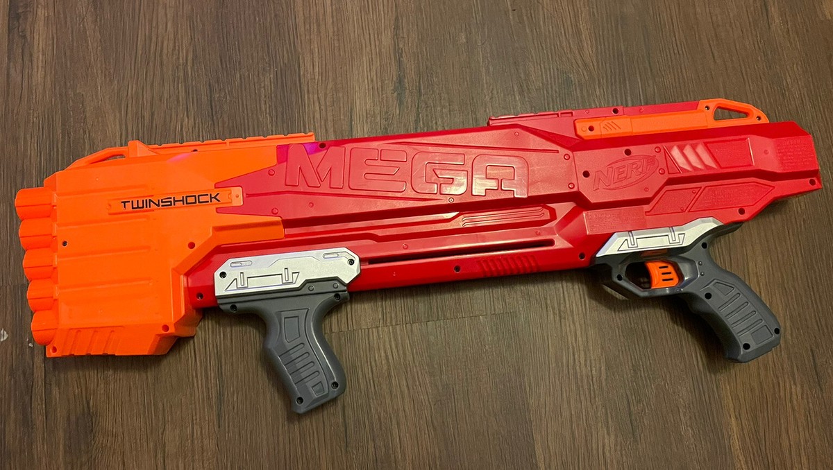 NERF MEGA TWINSHOCK ＋ NERF弾 8本 sddefault.jpg