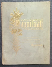 1889 Booklet ‘Magnificat’ with 3 chromolithograph illustrations by Raphael