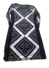 Nine Wear Size 6 Slip On Dress Length 36” 3/4 Sleeves Poly Spandex #501