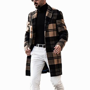 mens wool check jackets