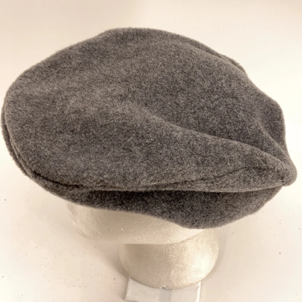 Retro Made USA Gray Fleece Winter Cab Hat Ear Flaps Size M