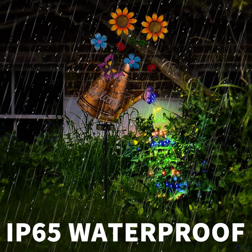 Solar Watering Can Light Garden Outdoor Waterproof Kettle Yard Art Lamp Decor US