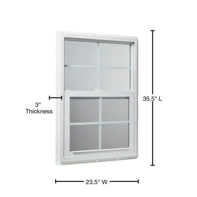Milgard Windows Doors 30 X 48 Tuscany Single Hung Vinyl, 45 OFF