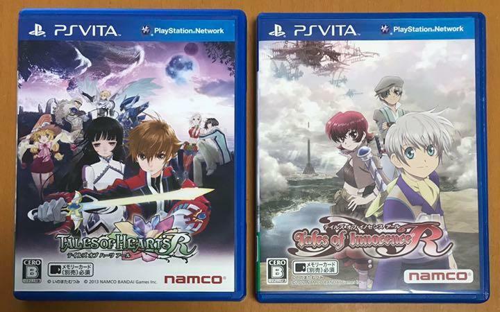 Tales Of Innocence R & Hearts R 2 Jeux Set Sony Vita PS VITA PSV Japon Testé