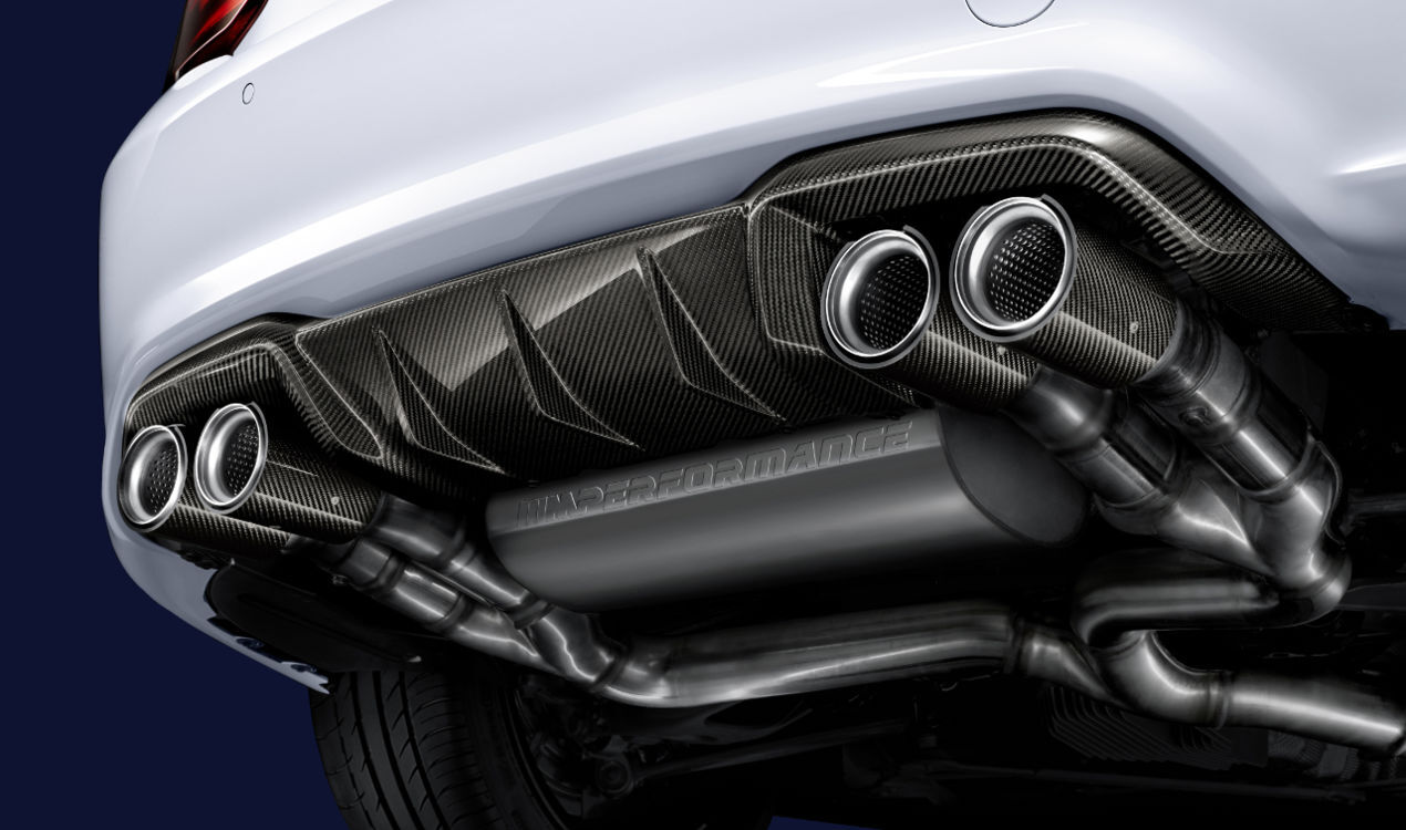 BMW Genuine M Performance Rear Diffuser Carbon Fits F87 F87 LCI 51192361666