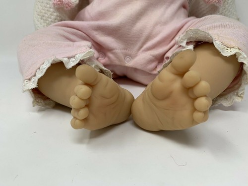 Berenguer Doll Rosebud Life Like Blue Eyes Eyelashes With Some Of The Outfit - Picture 7 of 12