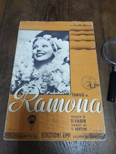 Spartiti musicali antichi- Tango di Ramona 1937-ed EMI- Mi - Timbro lire 2