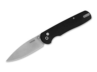 Kershaw Remnant Taschenmesser D2 Klinge Micarta Button Lock Clip Schwarz 2054