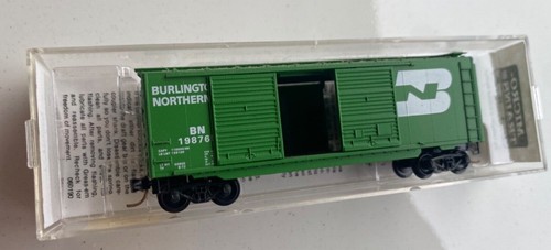 Coche caja doble puerta escala N 40' Burlington Northern/Micro-Trains MTL BN #198669 | Zustand: New