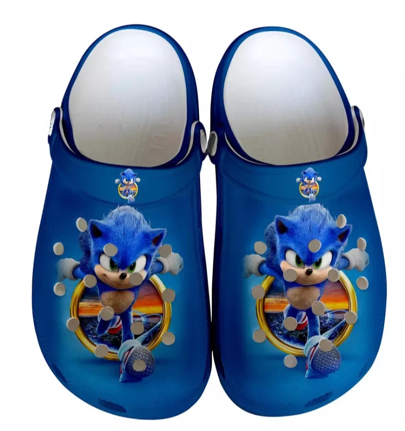 Soft And Durable Sonic The Hedgehog Blue Clogs