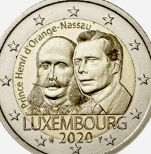 Luxembourg 🇱🇺 25x Coin 2€ Euro 2020 Birth Prince Henri New UNC ROLL
