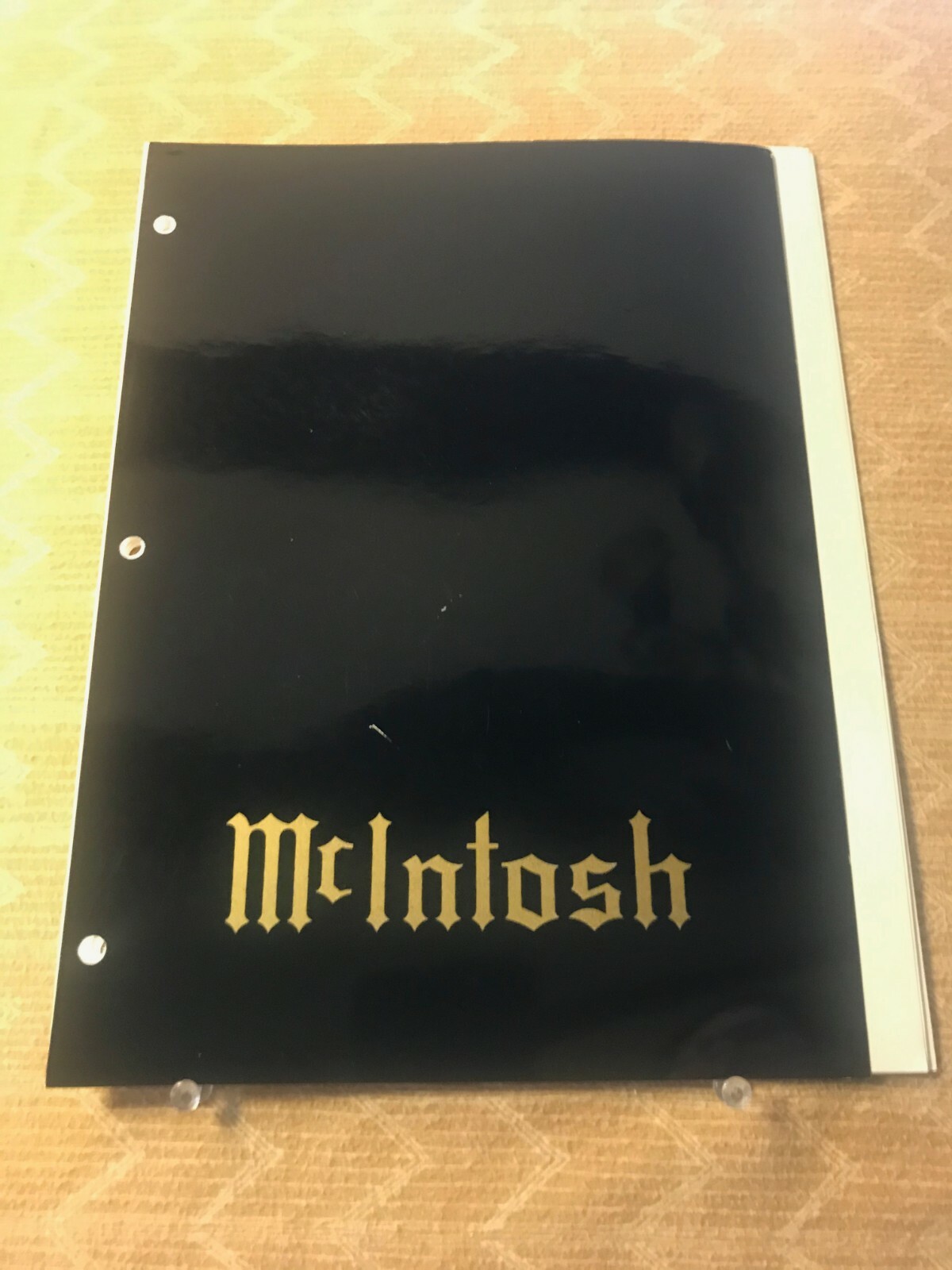 ORIGINAL MCINTOSH XL1 STEREO LOUDSPEAKER - PRODUCT INSERT D1