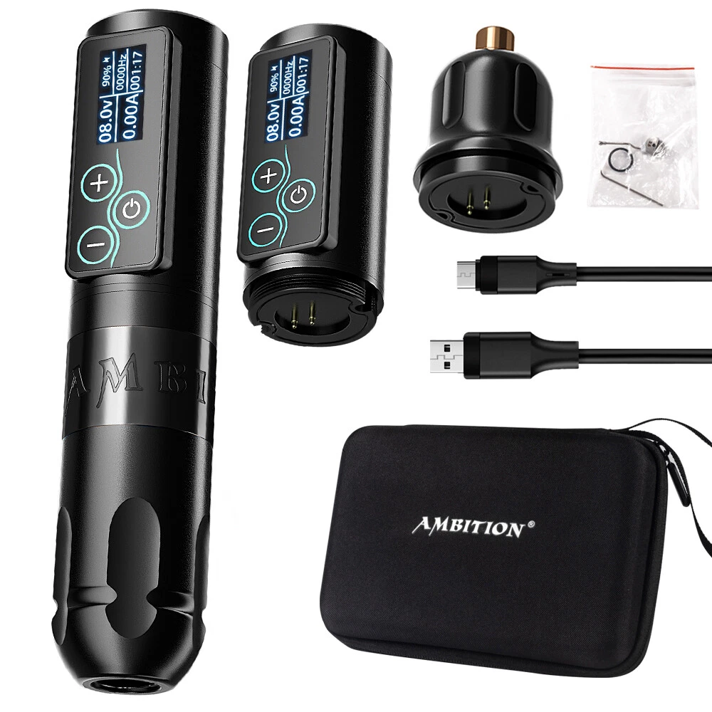 Ambition Wireless Tattoo Machine Rotary Pen Touchscreen Battery Pack 2400mAh LED - product detail image 1