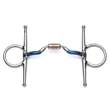 Cavalon Full Cheek Low Port Capsule Sweet Iron Snaffle Bit