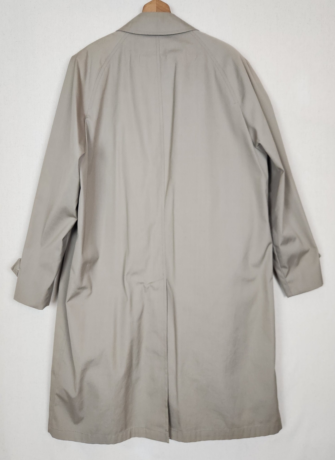 WHALING Mfg. Co. Mens Poly Cotton Blend Trench Over Coat w/ Zip-Out Liner 42 R