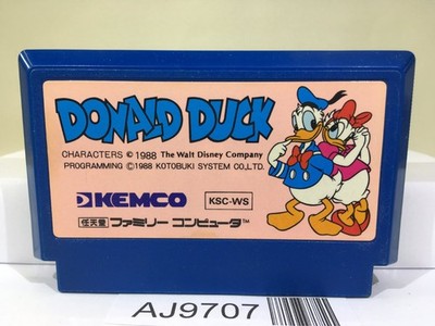 Donald Duck Nintendo Famicom NES Japan - AJ9707