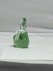 Vintage Green Murano Art Glass Sommerso Hand Blown Swan 3 1/4” Height Figurine — photo 5
