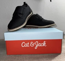 Cat & Jack Adonis Black Sneakers Boys Size 10 NIB