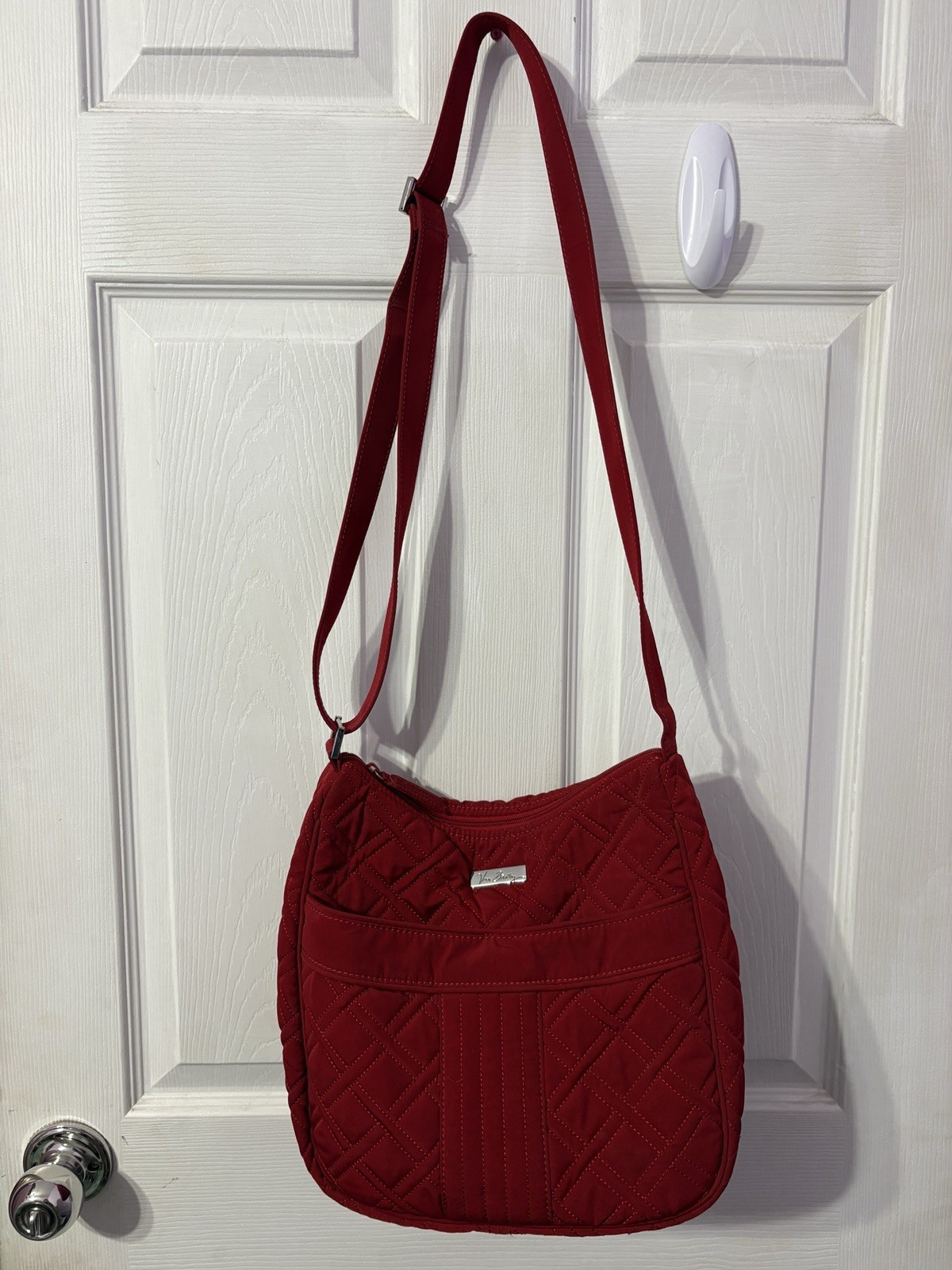 Red Vera Bradley crossbody bag quilted