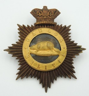 Victorian Canadian Militia Helmet Plate Badge