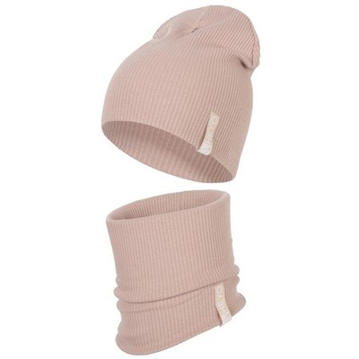 Beanie Schal Set Kinder Schlauchschal Mütze Mädchen Jungen Baumwolle Übergang