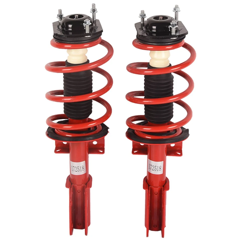 2x Amortiguadores completos delanteros rojos para Buick Enclave Chevy Traverse GMC Acadia Foto 3 de 4