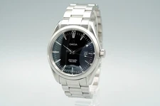 *NEAR MINT* Vintage 1990s OMEGA Seamaster 2517.50 Qz Black Round 40mm Mens Watch