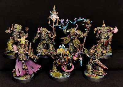 Kill Team: Plague Marines painted Warhammer 40k Death Guard Chaos
