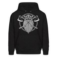 Viking Warrior With Axes Men's Hoodie