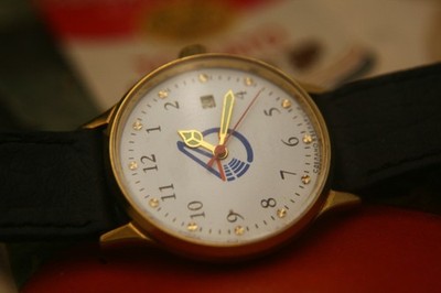 Serviced Vintage 1960'S Soviet 15J men's LUCH VIMPLE calendar wristwatch, great!