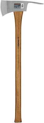 Durable 35-Inch Pulaski Axe with Forged Steel Head & Hickory Handle