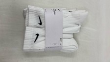 Nike Everyday Kids Cushioned Crew Socks 6 Pairs White - Youth Medium 5Y-7Y 