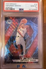 2024-25 Panini Mosaic - Anfernee Simons #39 Genesis Mosaic Prizm
