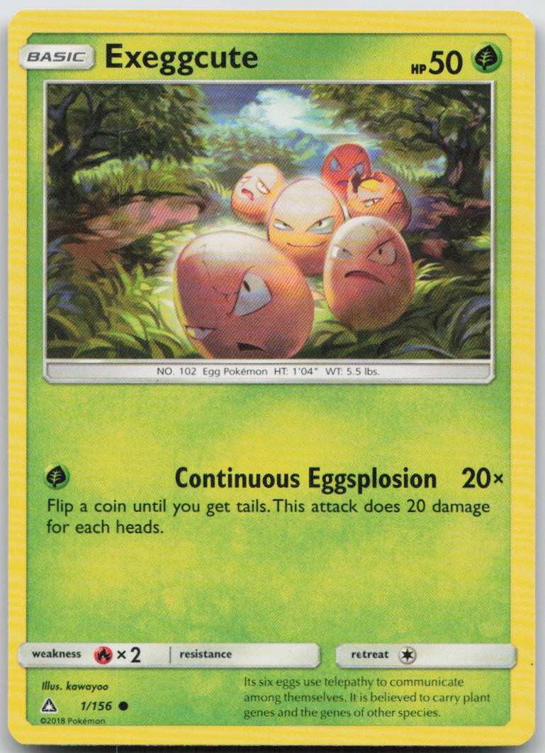 Exeggcute 1/156 Ultra Prism Common Pokemon MP