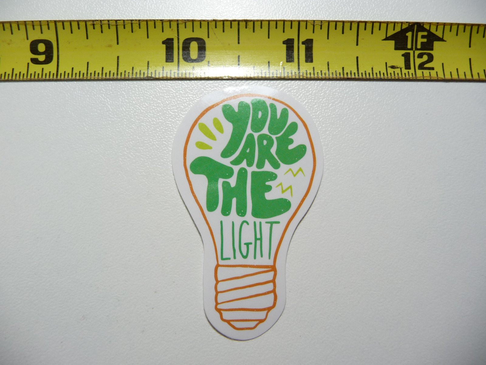Bright You Are the Light Decal Sticker for Faith Church Christian Belief