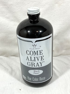 Vintage, CLAIROL , Hair Color Rinse, COME ALIVE GRAY.  Painted Label. Quart, NOS