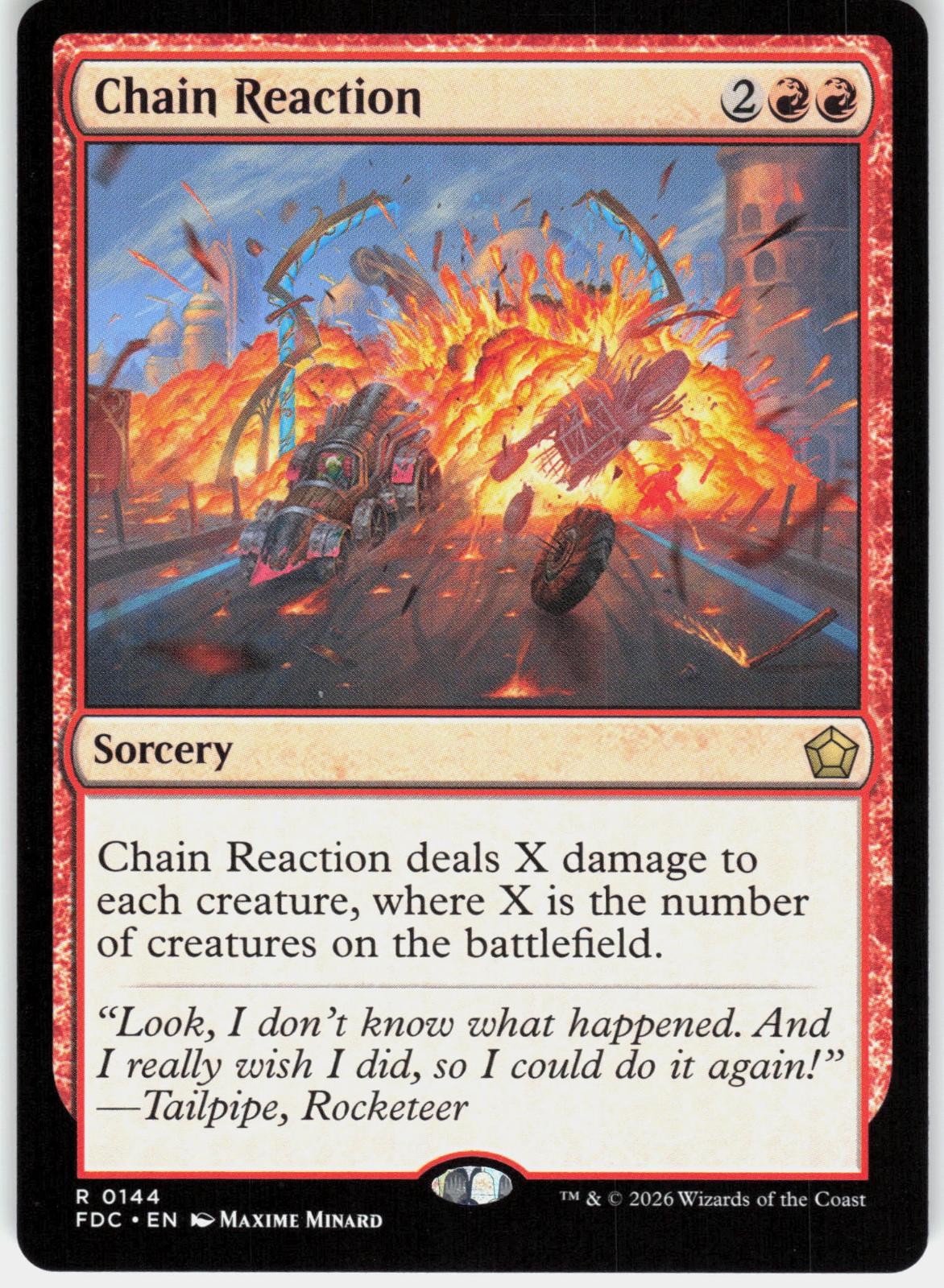 Chain Reaction 144 Rare Commander: Foundations Magic: The Gathering Near Mint