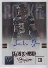 2015 Panini Prestige Rookie Extra Points Red Signatures Kevin Johnson Auto 2f4
