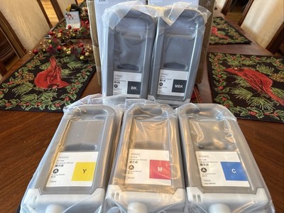 PFI-710/310/110 Printer ink cartridges Y, M, C, BK, MBK Fits Canon ipf Set of 5