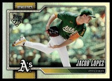 2026 Topps Series 1 Rainbow Foil JACOB LOPEZ #76 Athletics Parallel