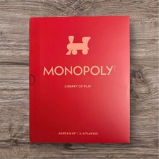 Library of Play: Monopoly Edition Board Game New Open Box Never Played