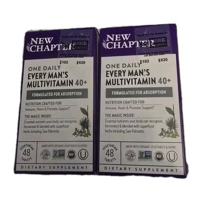 2 New Chapter One Daily Every Man's Multivitamin 96 Total New Exp 09/26 +