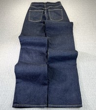 New ZARA Baggy Wide Leg Y2K 90s Jeans Women 2 Blue dark wash high-rise