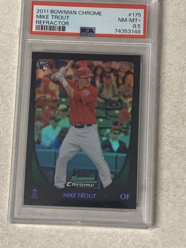2011 Bowman Chrome - Mike Trout #175 Refractor (RC) PSA 8.5
