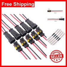 5 Pair Car Plug Socket Kit - Waterproof & Easy to Install Electrical Connectors