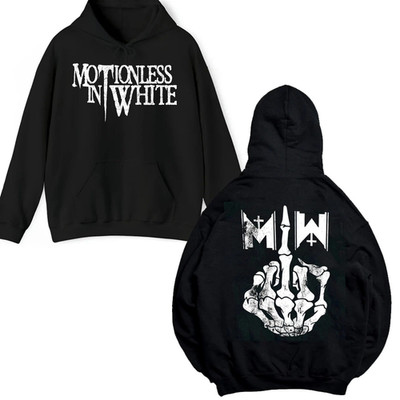Motionless in White Band 2 Sided Logo Hoodie Full Size S-5XL